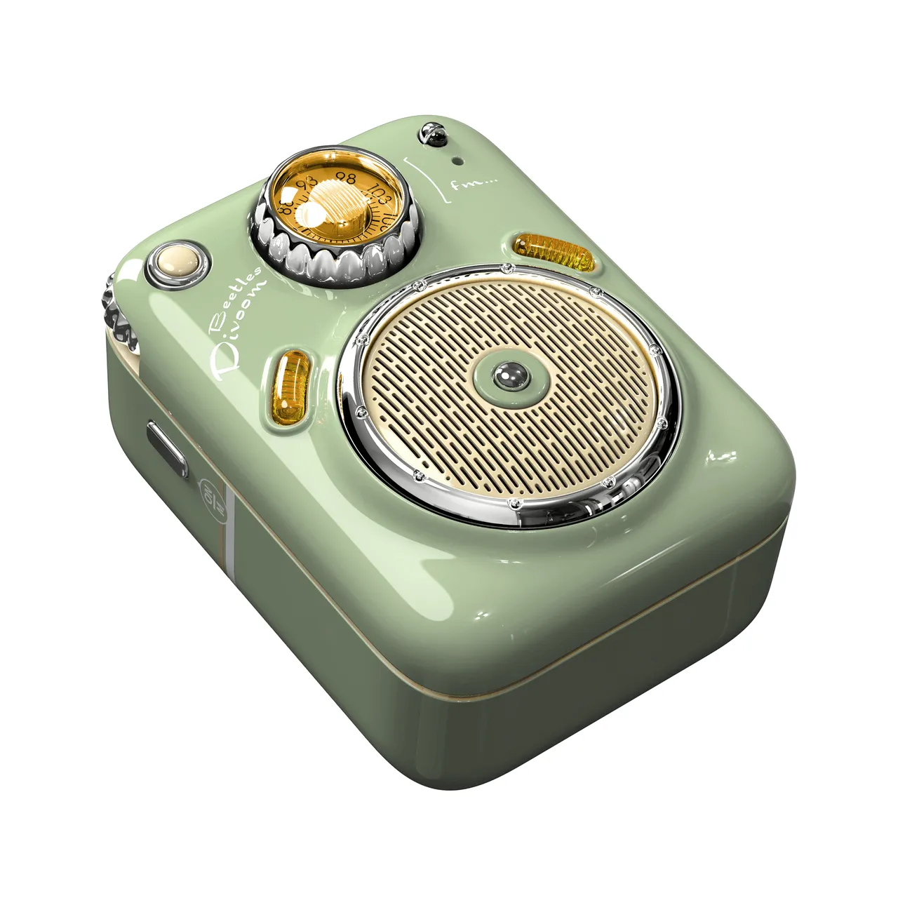 Divoom Beetle FM Radio Bluetooth Portable Speaker Green