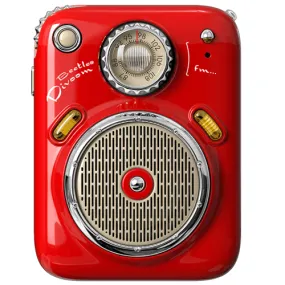 Divoom Beetle FM Radio Bluetooth Portable Speaker Red