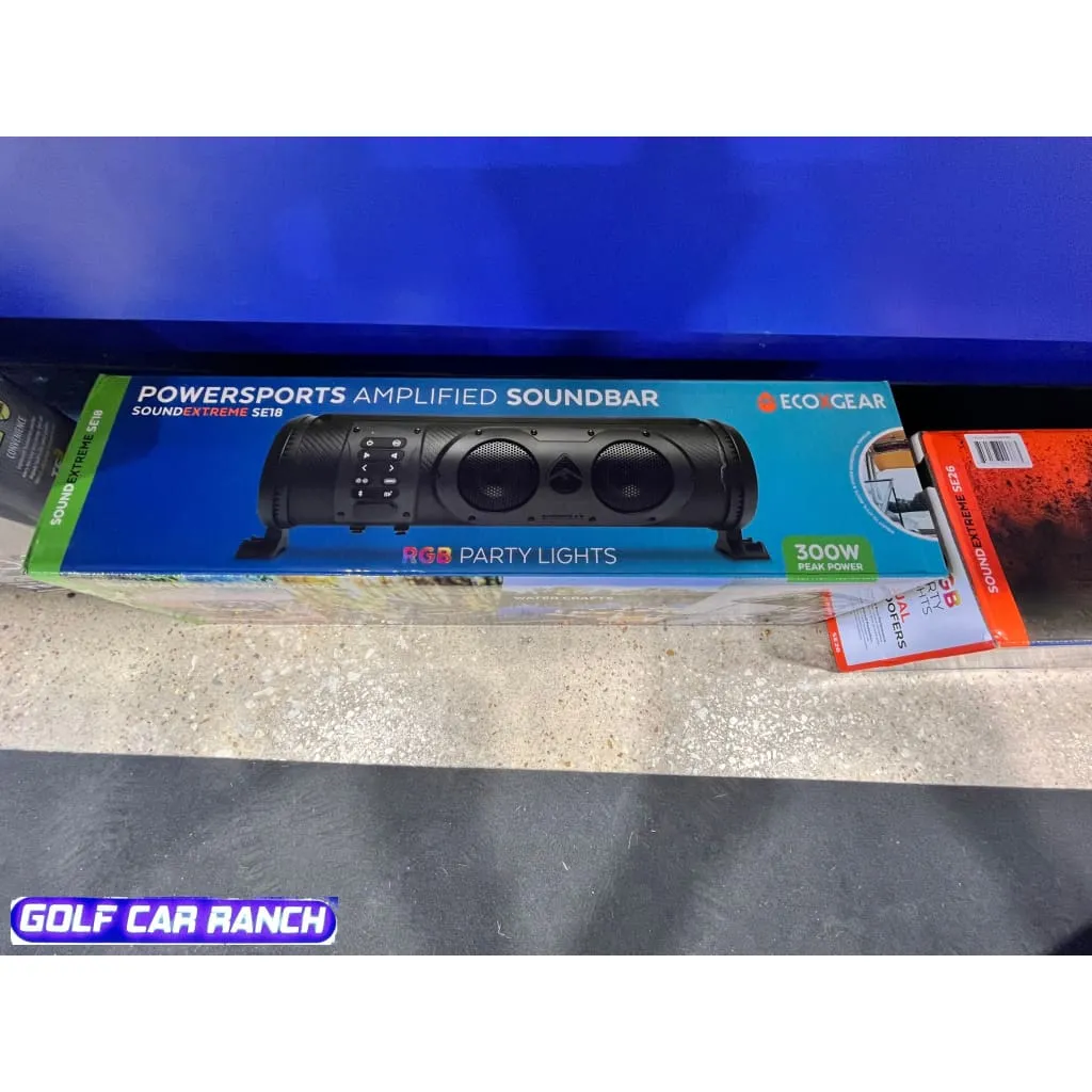 ECOXGEAR SoundExtreme Amplified Powersports Bluetooth Speaker Soundbar waterproof Sandproof with LED Lighting