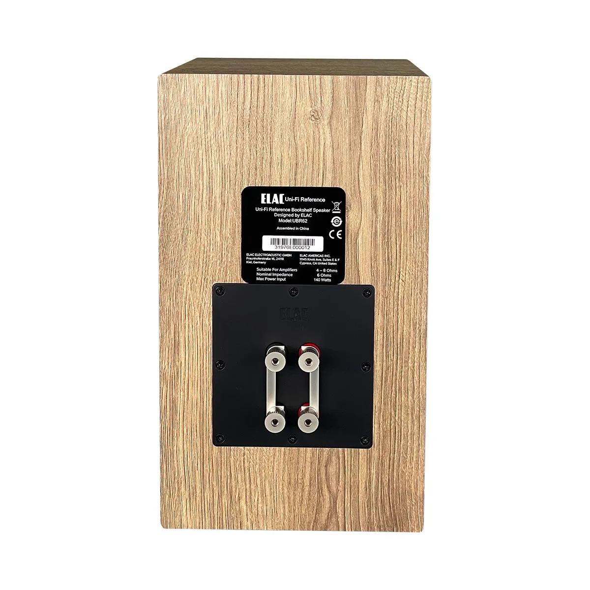 ELAC Uni-Fi Reference UBR62 3-Way Bookshelf Speaker - Pair