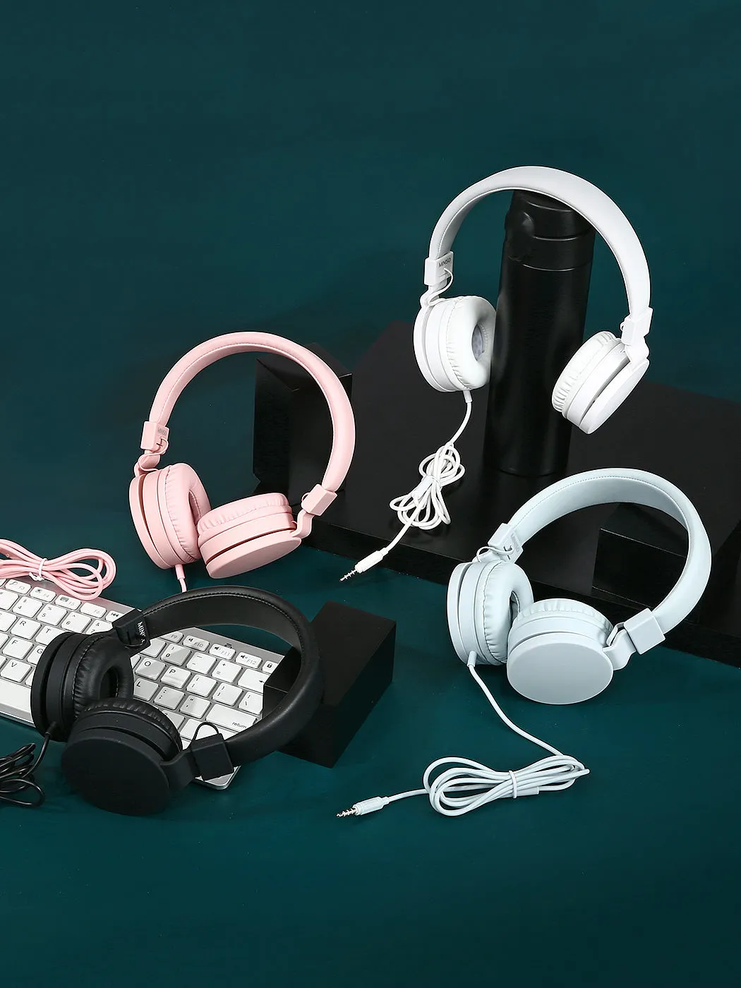Fashion Foldable Headset for Music Model：HOM001 (Sky Blue)