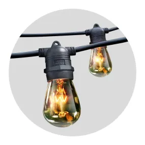 Festoon String Lights Christmas Bulbs Party Wedding Garden Party 47m