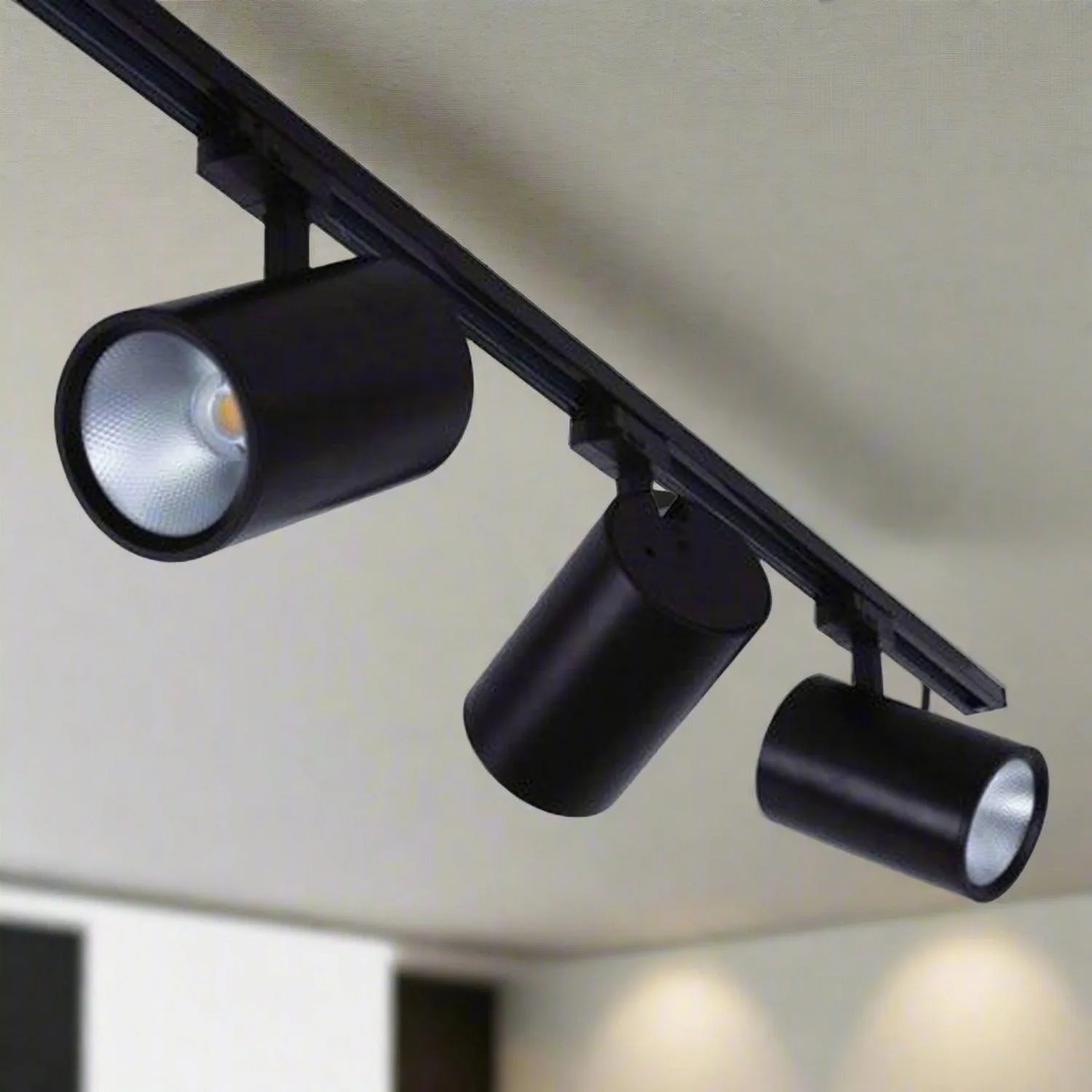 FLARE 25 - 25w Single LED Track Head Spot Light CCT Dimmable in Black or White