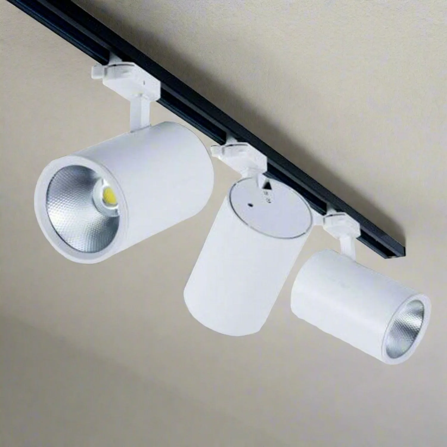 FLARE 25 - 25w Single LED Track Head Spot Light CCT Dimmable in Black or White