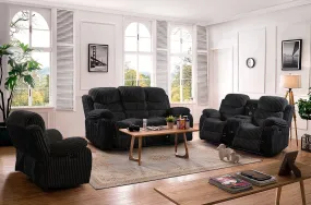 Flint Black Power Reclining Living Room Set