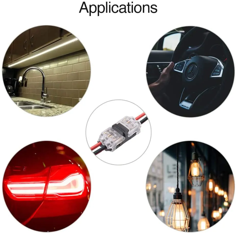FluxTech -  Low Voltage Solder-less I Shape Wire connectors - Pk of 2