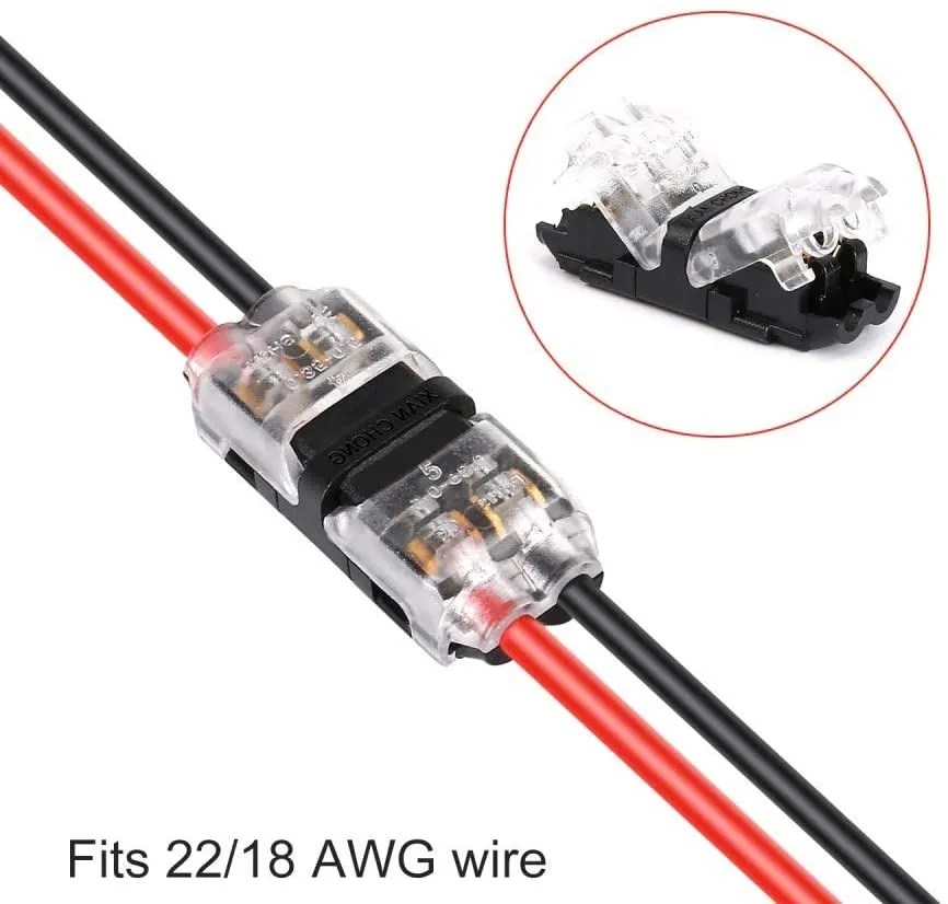 FluxTech -  Low Voltage Solder-less I Shape Wire connectors - Pk of 2
