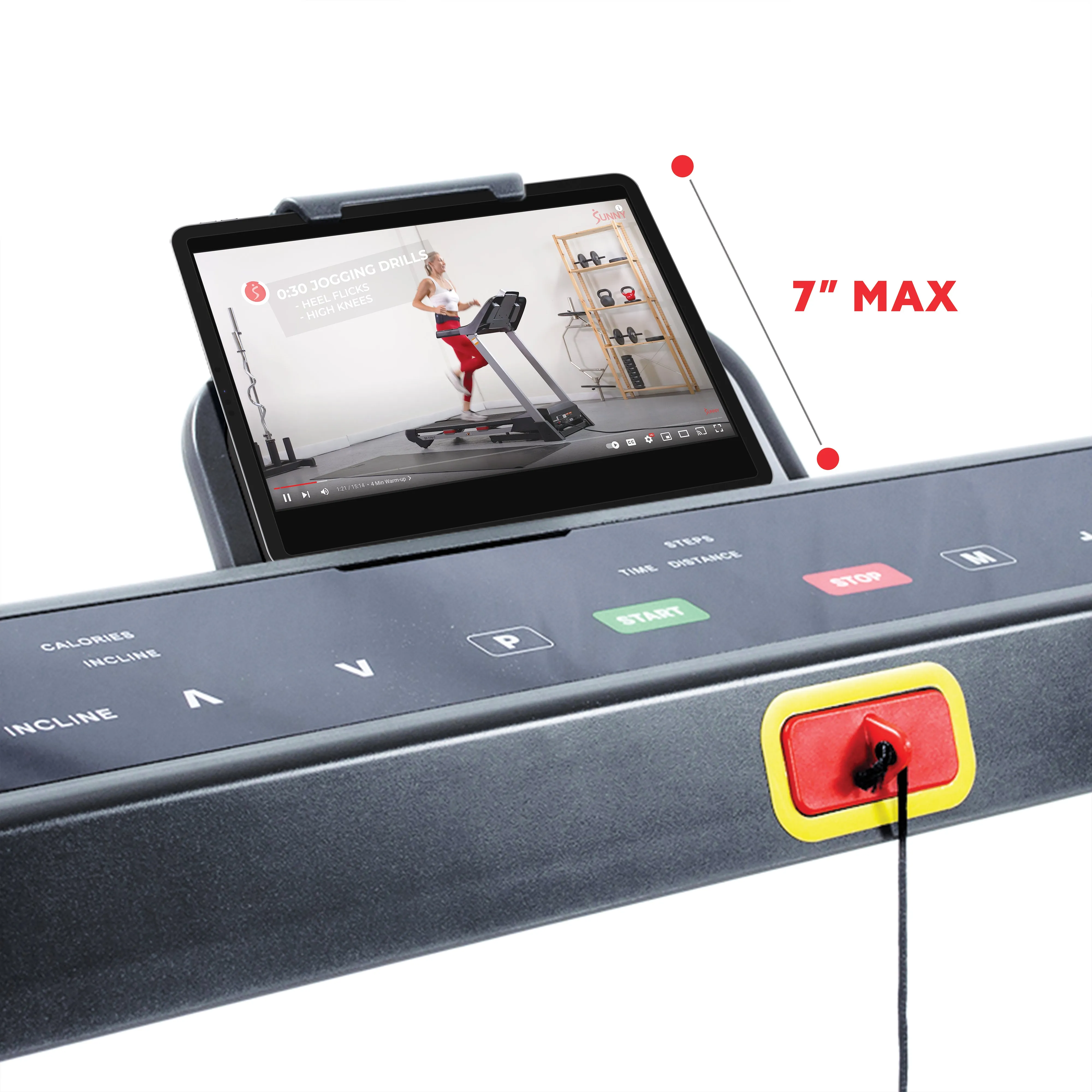 Folding Electric Treadmill with 12 Level Auto Incline, LCD and Pulse Monitor- SF-T7909