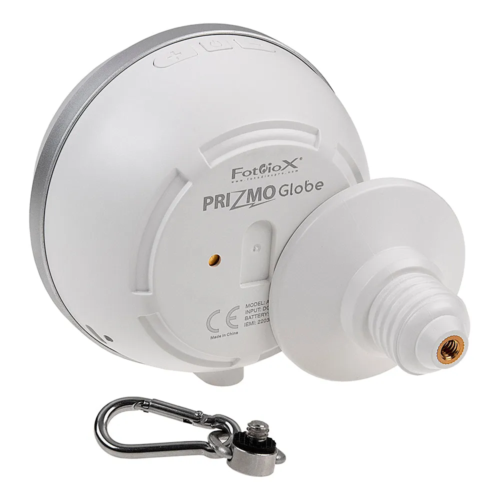 Fotodiox Pro Prizmo Globe RGBW T LED Light - Multi Color, Dimmable, Professional Photo/Video LED Domed Globe Light with Special Effects Settings