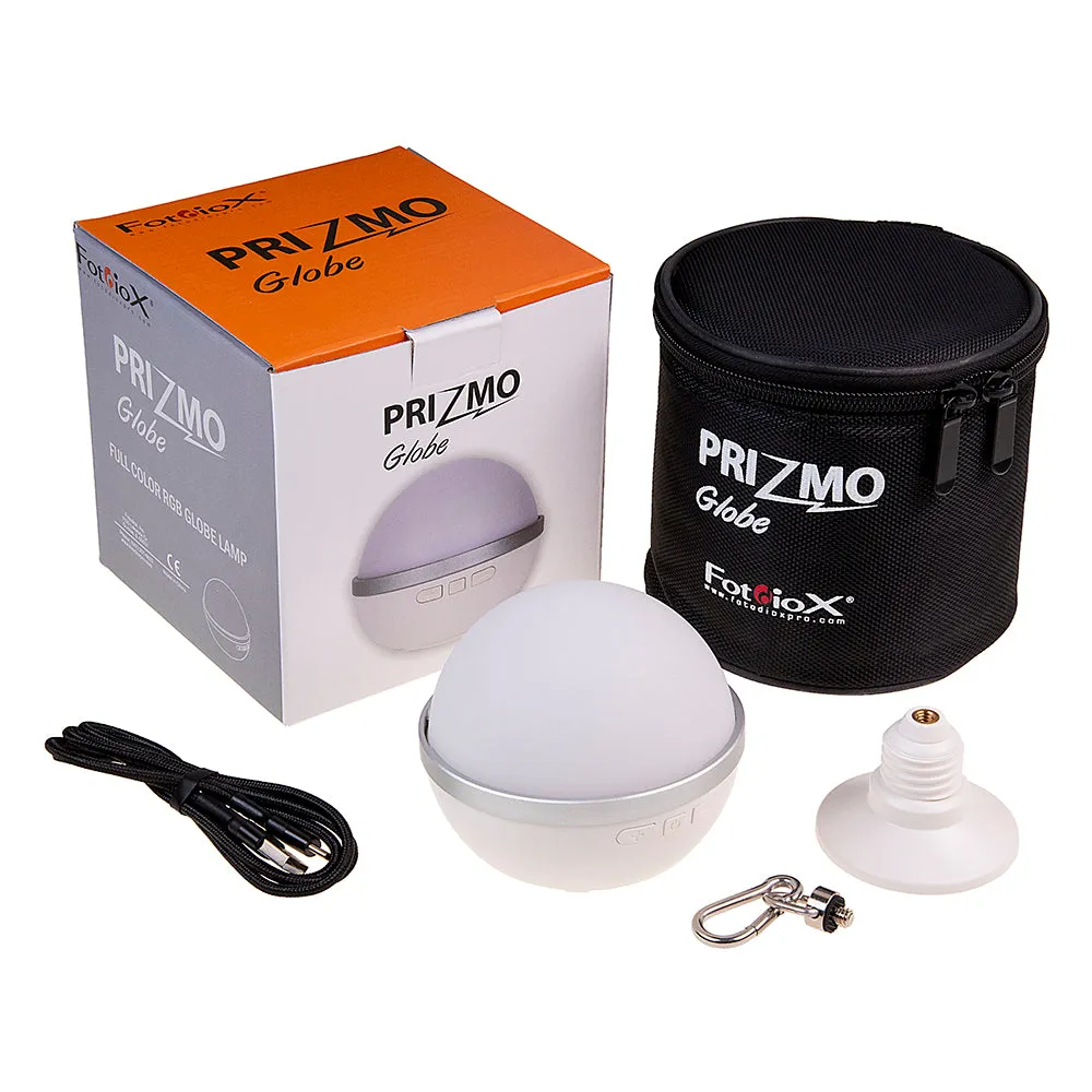 Fotodiox Pro Prizmo Globe RGBW T LED Light - Multi Color, Dimmable, Professional Photo/Video LED Domed Globe Light with Special Effects Settings