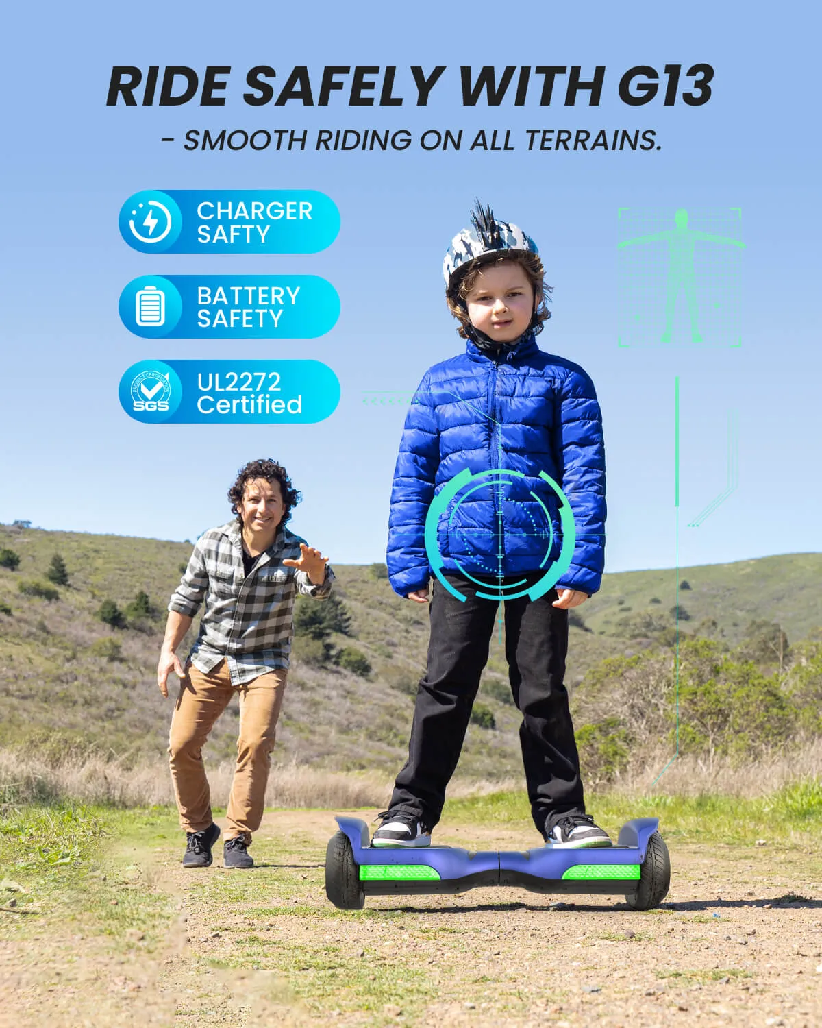 G13 Hoverboard with K2 Hoverboard Go Kart