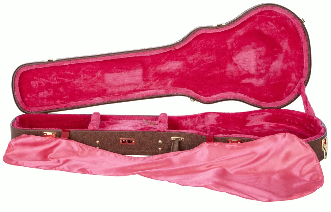 Gator GW-LP-BROWN Deluxe Wood Guitar Case