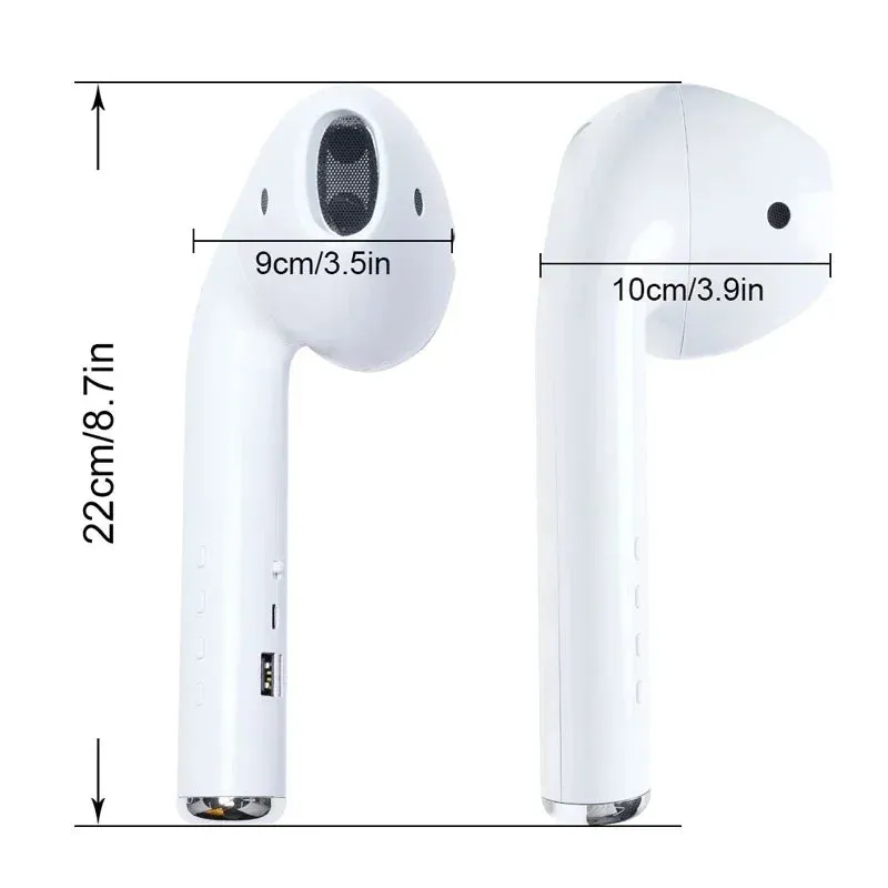 Giant Earphone Model Wireless Bluetooth Speaker Headset Shape Stereo Music Player Creative Loudspeaker Radio Playback Soundbar