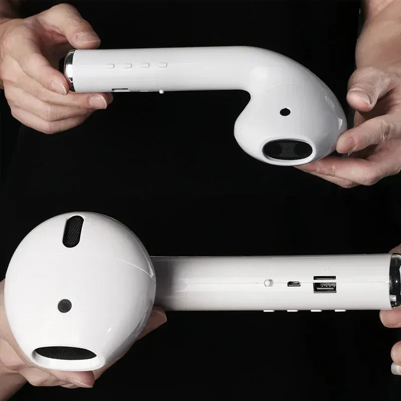 Giant Earphone Model Wireless Bluetooth Speaker Headset Shape Stereo Music Player Creative Loudspeaker Radio Playback Soundbar