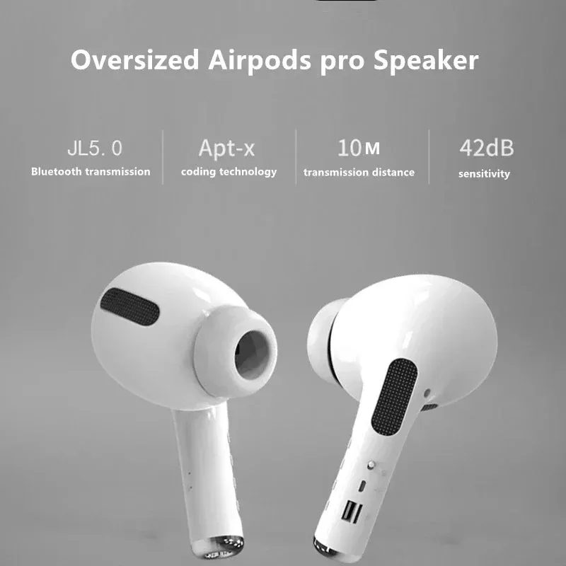 Giant Earphone Model Wireless Bluetooth Speaker Headset Shape Stereo Music Player Creative Loudspeaker Radio Playback Soundbar