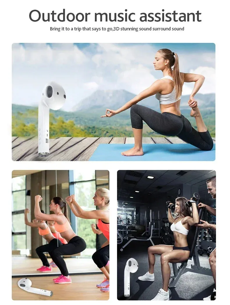 Giant Earphone Model Wireless Bluetooth Speaker Headset Shape Stereo Music Player Creative Loudspeaker Radio Playback Soundbar