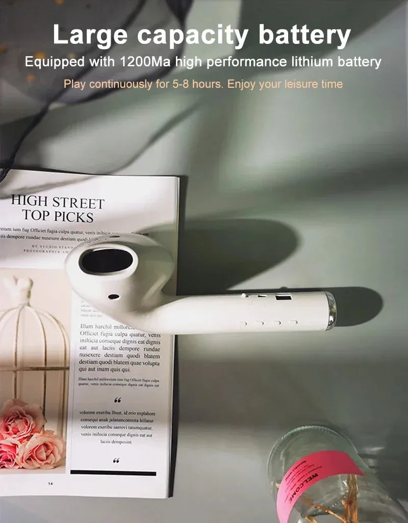 Giant Earphone Model Wireless Bluetooth Speaker Headset Shape Stereo Music Player Creative Loudspeaker Radio Playback Soundbar