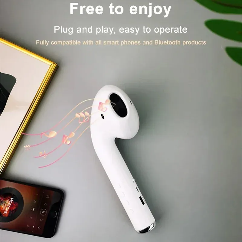 Giant Earphone Model Wireless Bluetooth Speaker Headset Shape Stereo Music Player Creative Loudspeaker Radio Playback Soundbar