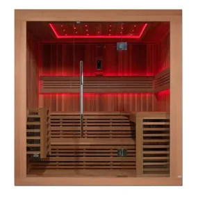 Golden Designs Osla Edition 6 Person Traditional Steam Canadian Red Cedar Sauna GDI-7689-01