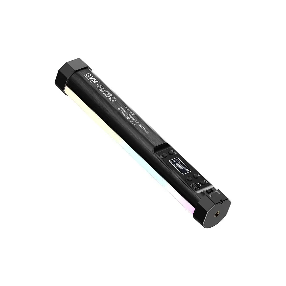 GVM BX8C 2-in-1 RGB Tube Light Wand Light & Spotlight