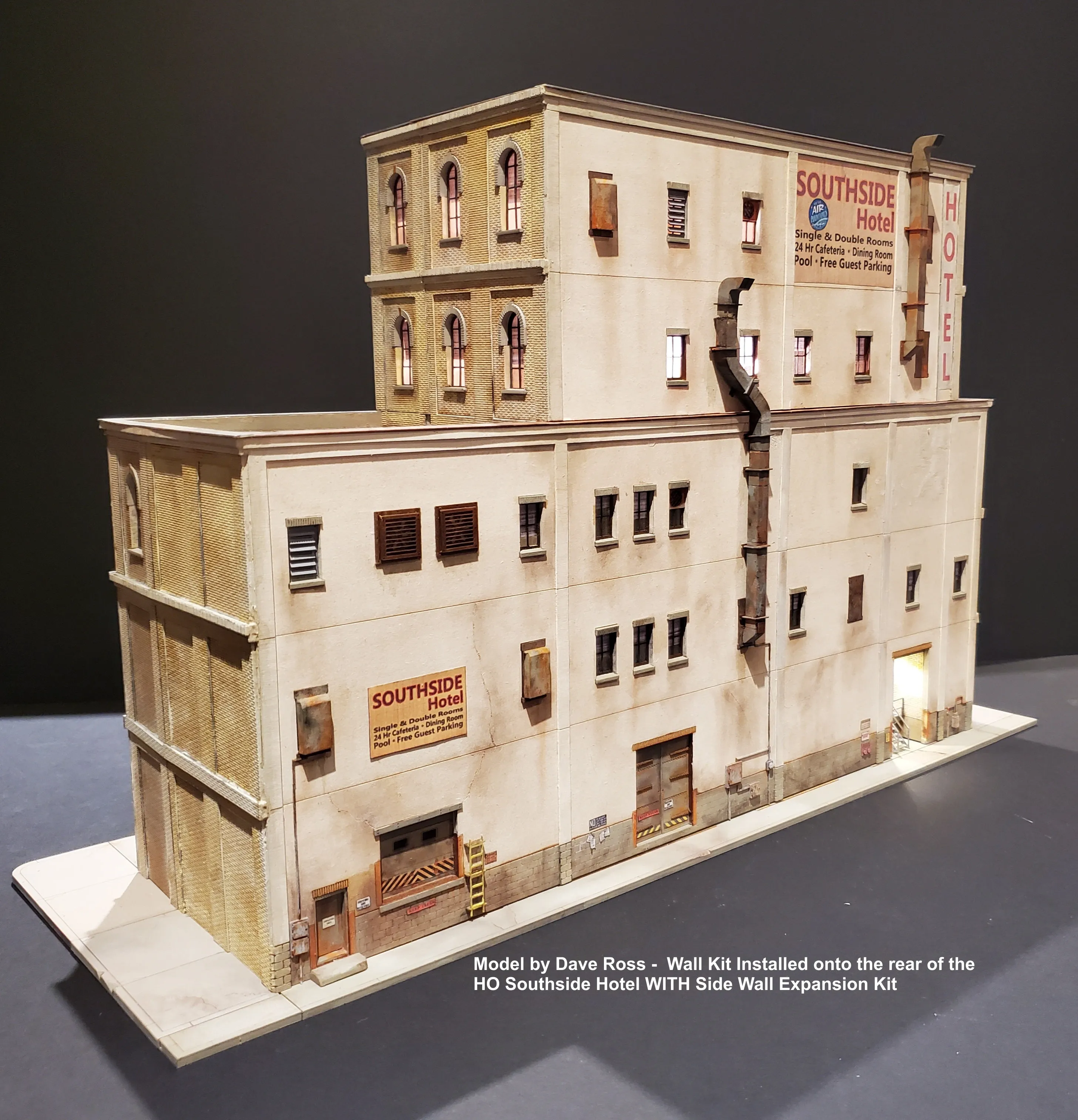 HO4162 "Back Alley" Wall Kit / Southside Rear Wall Kit