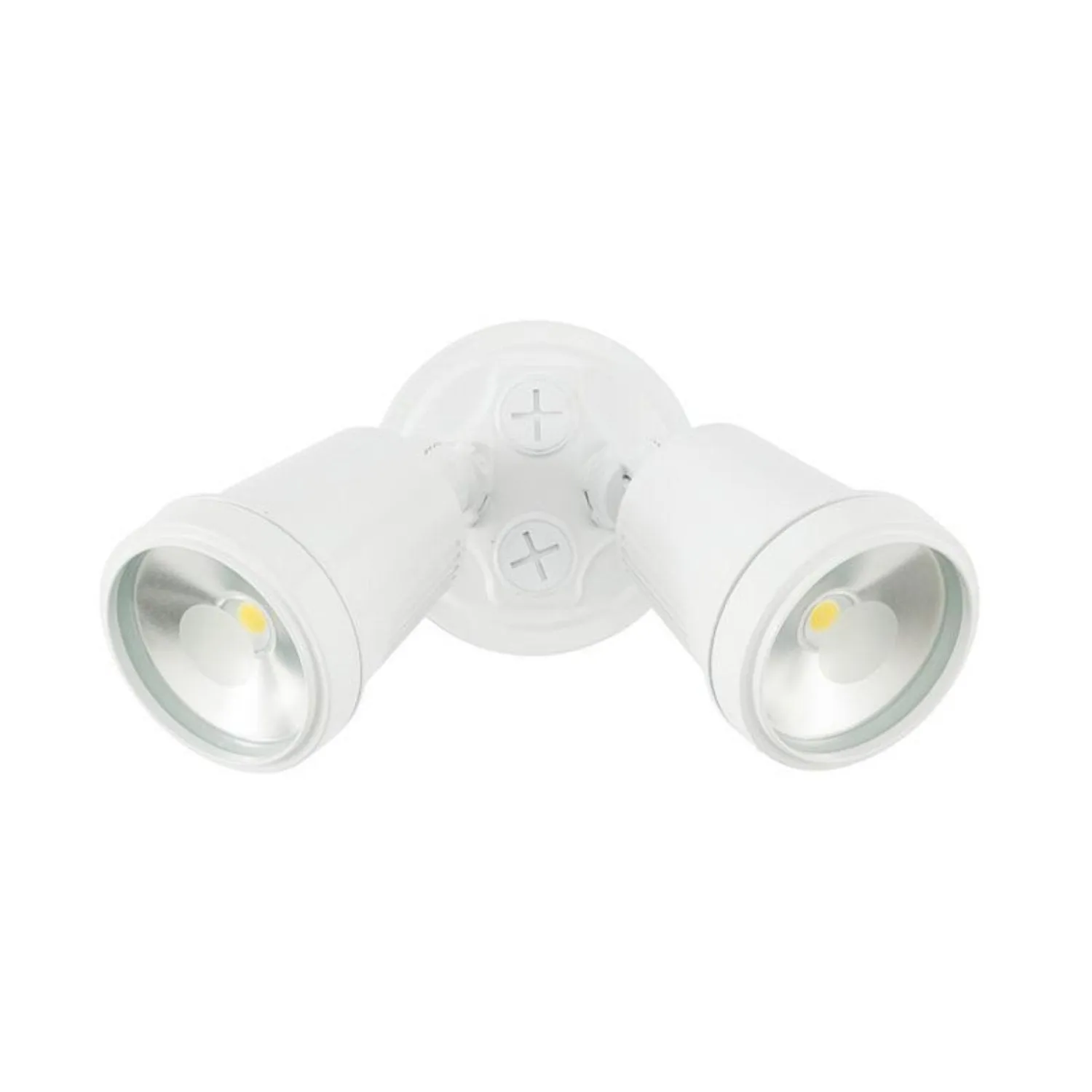 Hunter III LED Flood Light 2x11w 4200k in White/Black
