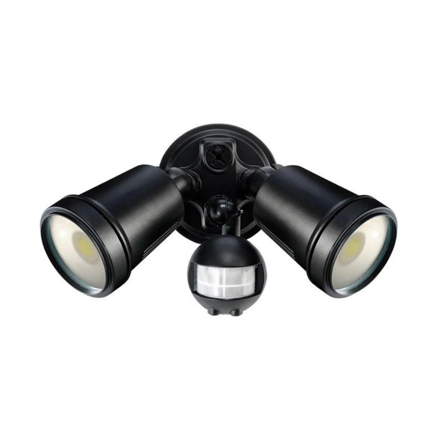 Hunter III LED Sensor Flood Light 2x11w 4200k in White/Black