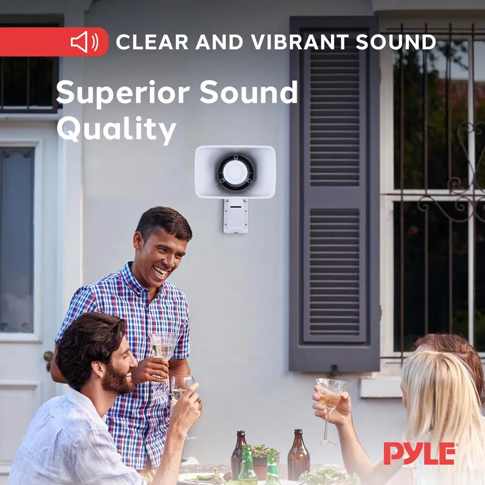 Indoor/Outdoor Pa Horn Speaker - 6” Portable Pa Speaker W/ 8 Ohms Impedance & 50W Peak Power