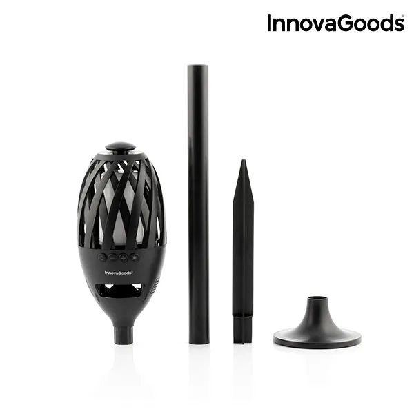 InnovaGoods LED Flame Lamp & Bluetooth Speaker