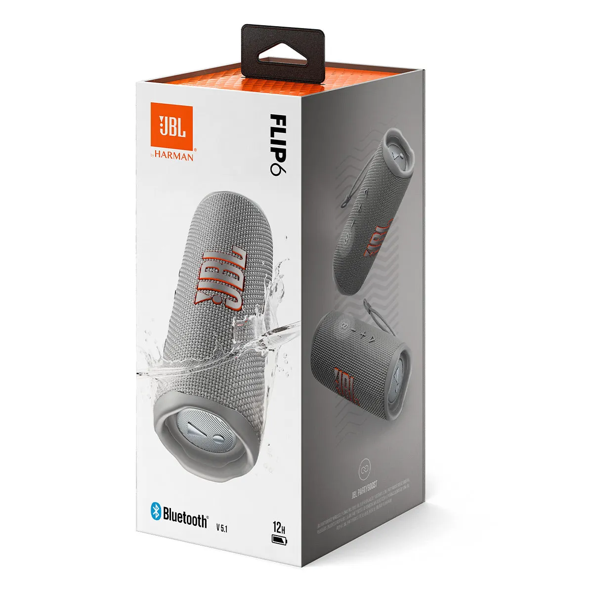 JBL Flip 6 Waterproof Portable Bluetooth Speaker - Pair (Gray)