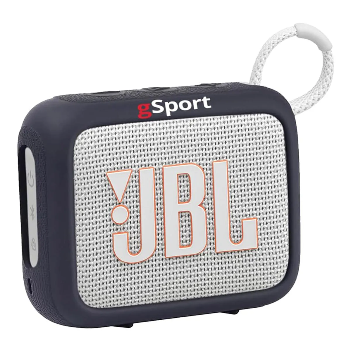 JBL Go 4 Ultra Portable Bluetooth Speaker Bundle with gSport Silicone Sleeve (White)