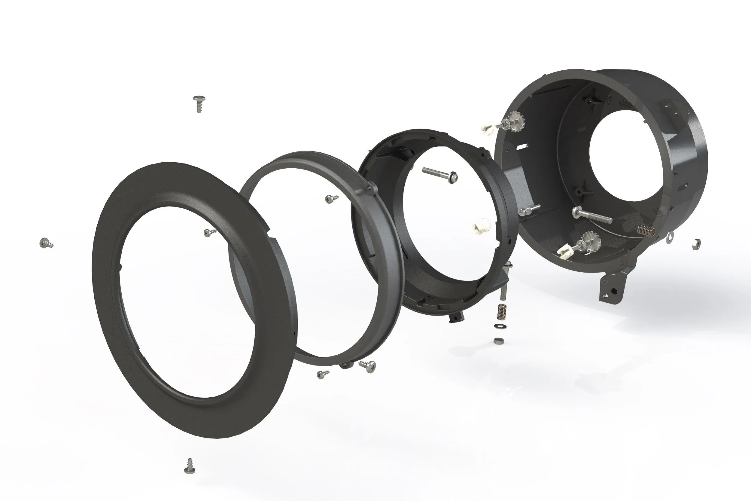 Jeep Wrangler JL (18 ): 7" LED Headlight Adapters (Set)