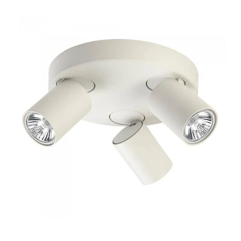 Jessie Tripe Pan LED Spot Light GU10 in Charcoal or White Superlux Lighting - SJ-P3-CC, SJ-P3-WH