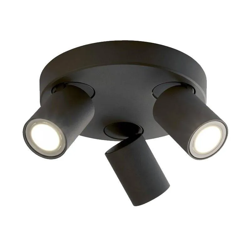 Jessie Tripe Pan LED Spot Light GU10 in Charcoal or White Superlux Lighting - SJ-P3-CC, SJ-P3-WH