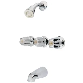 K8306-2 Triple-Handle Tub and Shower Faucet, Trim Only, Polished Chrome