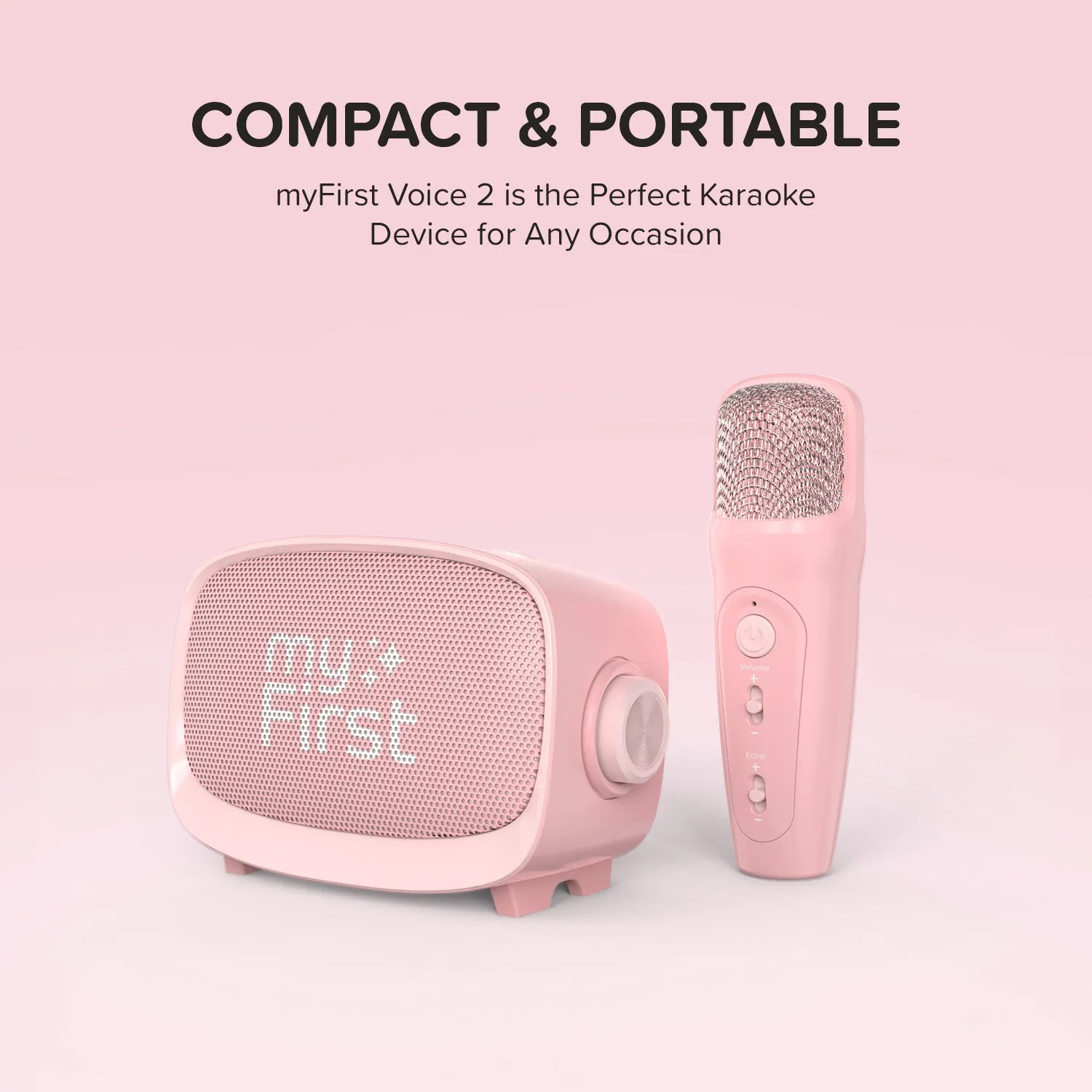 Karaoke Machine for Kids | Microphone and Speaker | myFirst Voice 2
