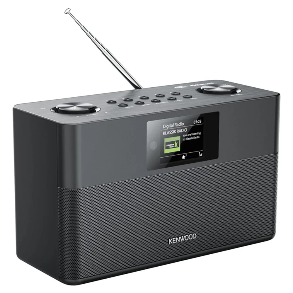 Kenwood DAB  FM-RDS Compact Stereo Radio - Black | CRST80DABB