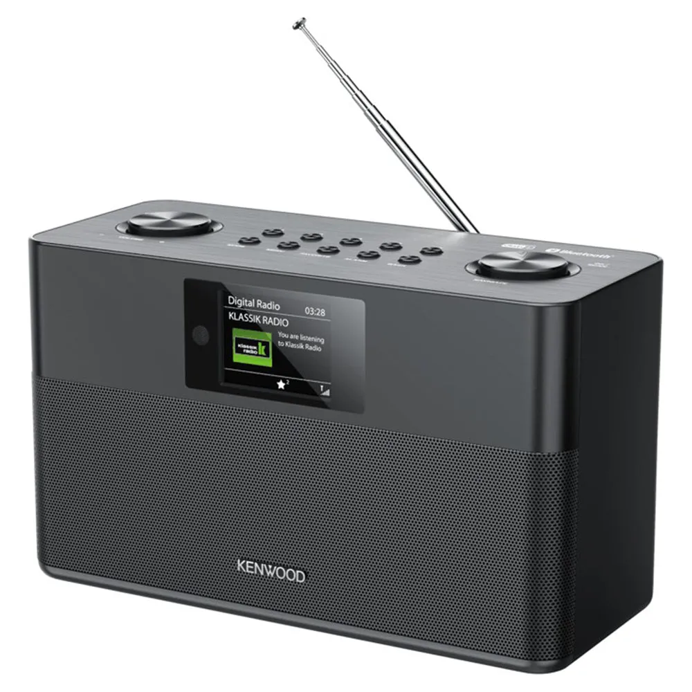Kenwood DAB  FM-RDS Compact Stereo Radio - Black | CRST80DABB