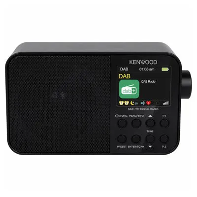 Kenwood DAB  Portable Radio - Black | CRM30DABB