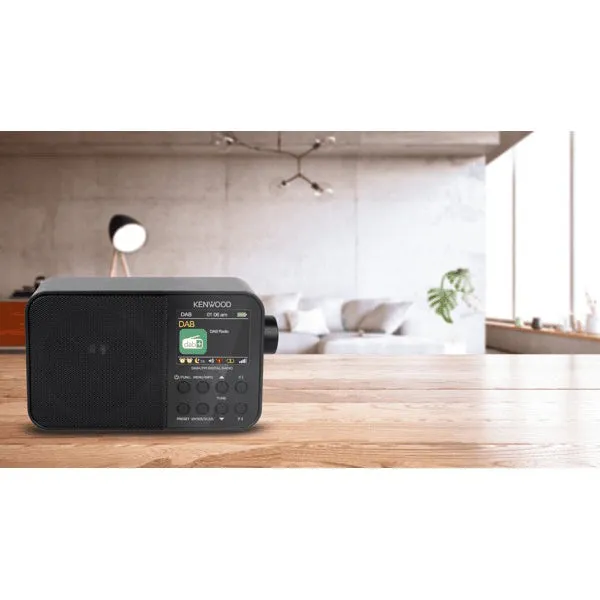 Kenwood DAB  Portable Radio - Black | CRM30DABB