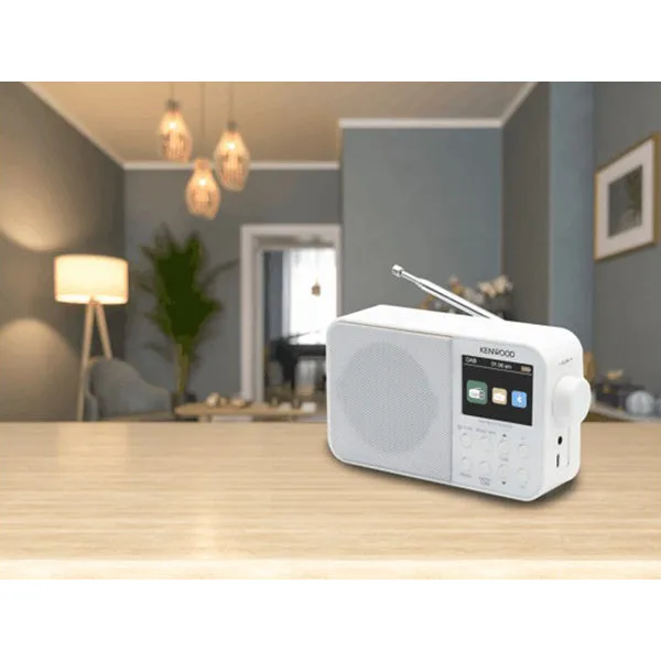 Kenwood DAB  Portable Radio - White | CRM30DABW