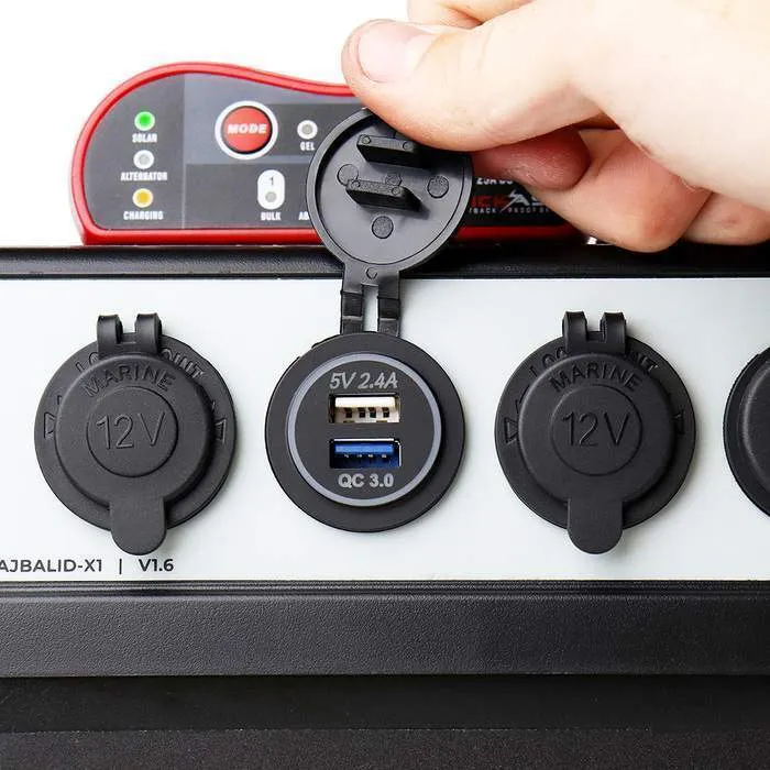 KickAss Portable 12V Lithium Power Station with DCDC Charger & 120AH LiFeP04 Lithium Battery Combo