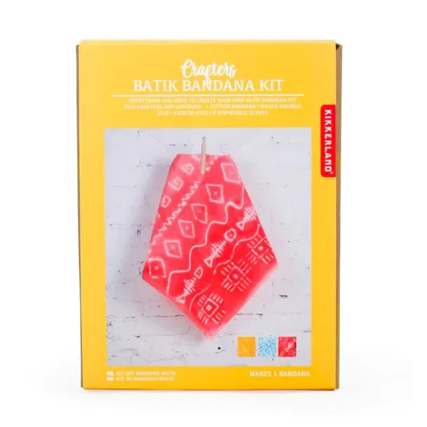 Kikkerland Crafters Batik Bandana Kit
