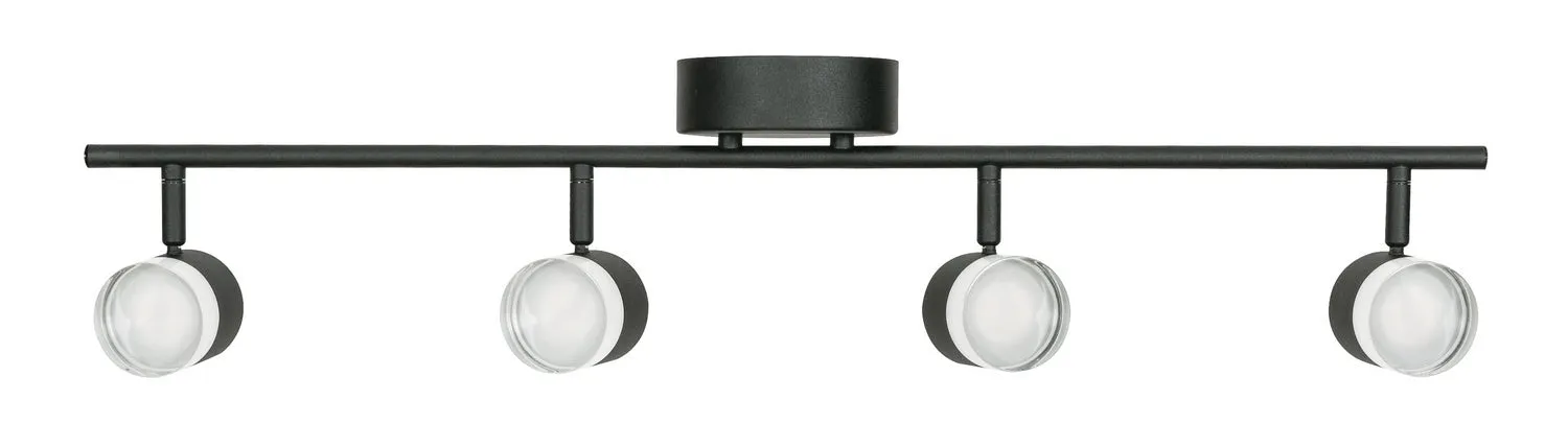 LED Fixed Rail from the Gregor Collection in Black Finish by AFX Lighting