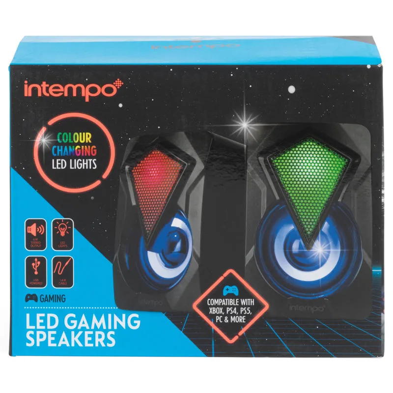 LED Gaming Speaker Set USB 6W