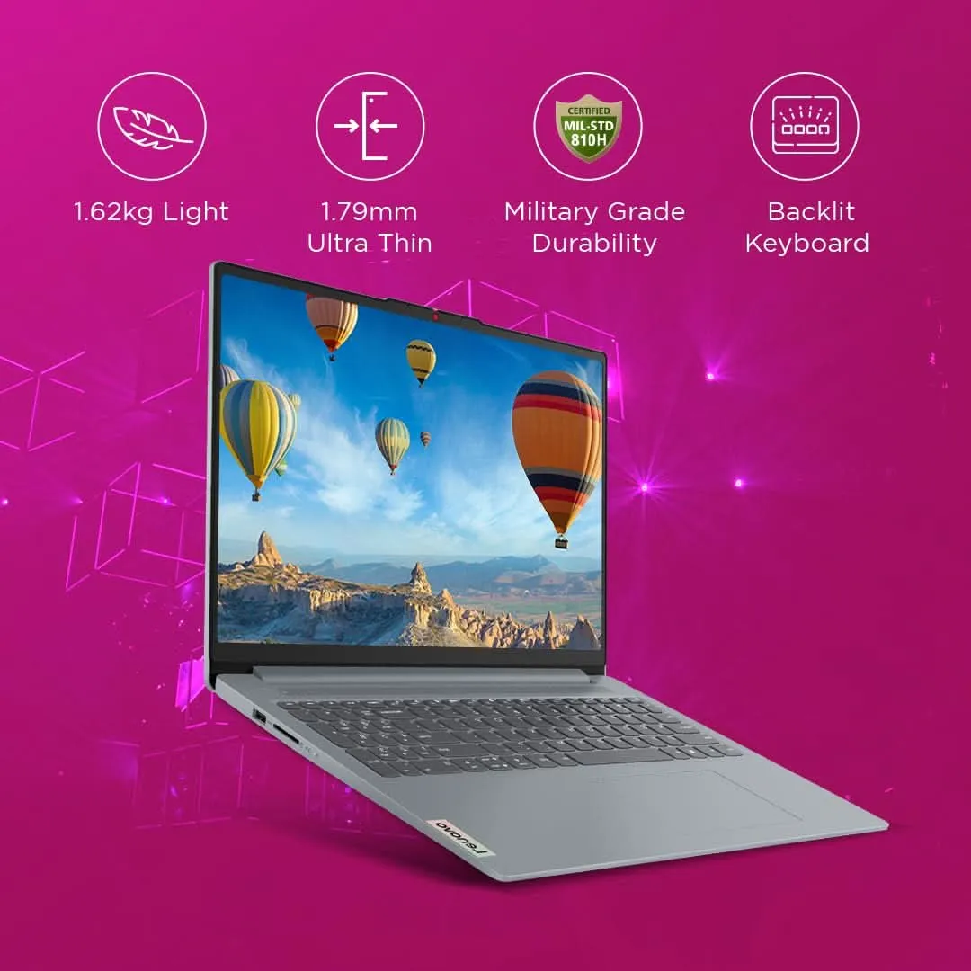 LENOVO IP SLIM3 83EM0023IN [CI5-13420H 13TH GEN/16GB/512GB SSD/WIN11 HOME MSO/15.6 INCH/INTEGRATED GRAPHICS /1 YEAR(S)/GREY]
