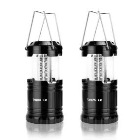Lepro 3300007-2 2 Pk LED Collapsible Camping Lantern Lights