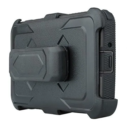 LG K10 Case | LG Premier LTE, Triple Protection 3-1 [Built in Screen Protector] Heavy Duty Holster Shell Combo Case for LG K10 - Black