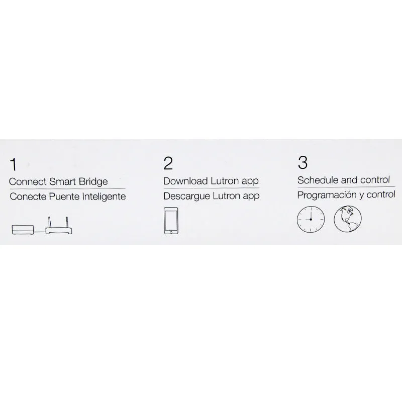 Lutron Caseta Wireless Dimmer Kit with Smart Bridge - White