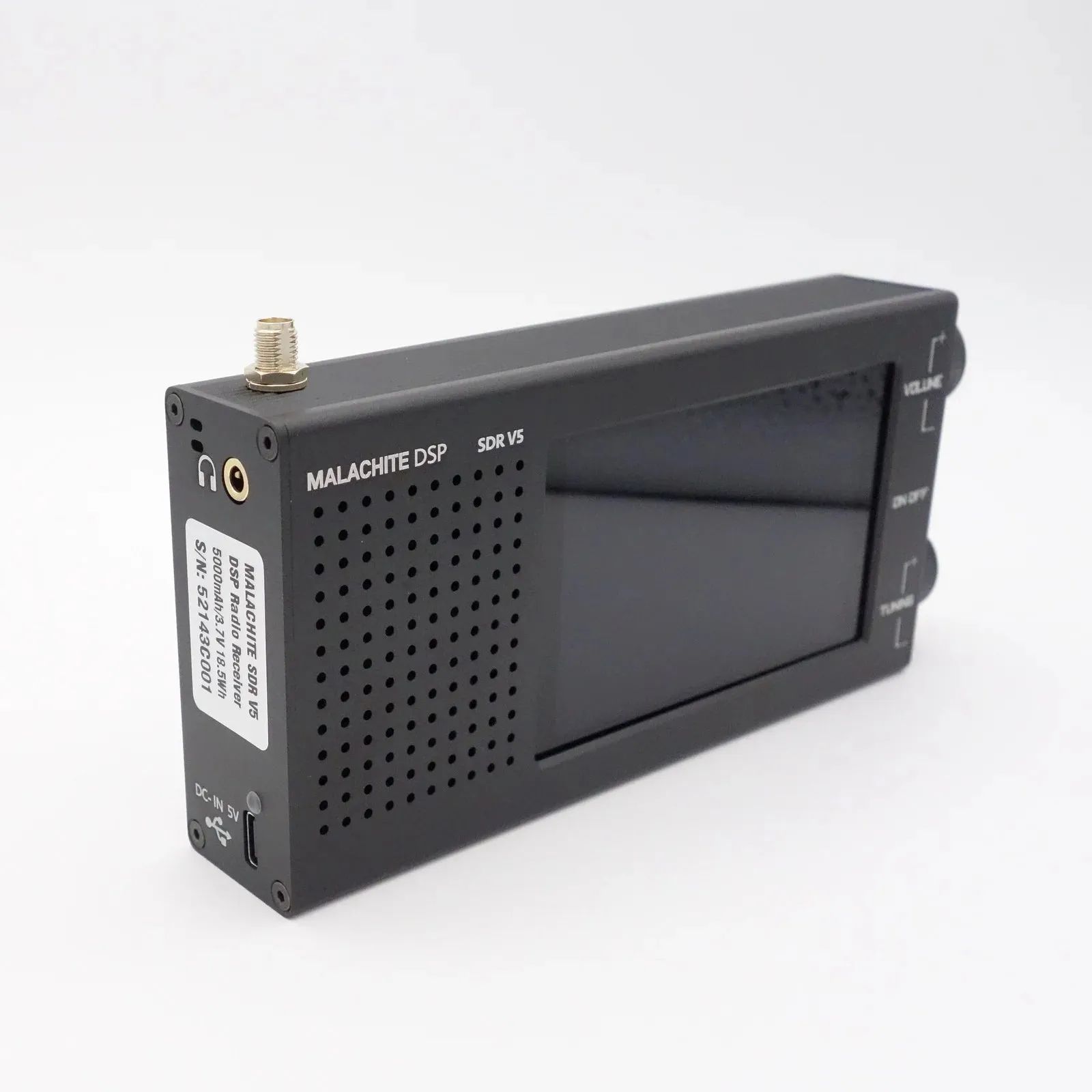 Malachite DSP SDR 1.10d Radio Receiver V5 With Optional Board Metal Case 5000mAh AM CW SSB NFM WFM